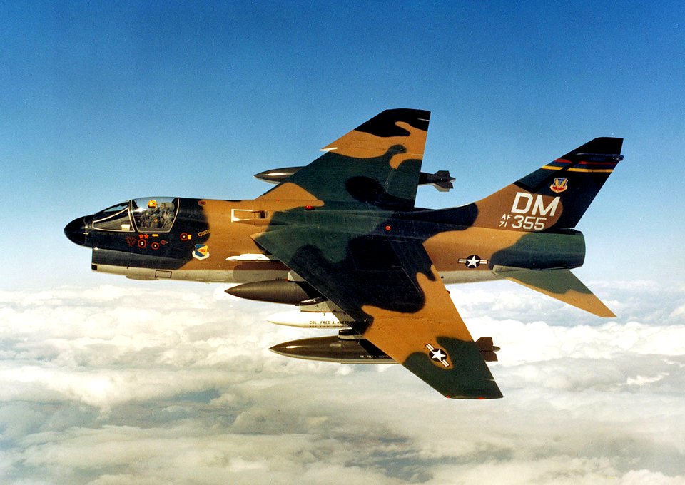 355th Tactical Fighter Wing A-7D Corsair II 71-0355 WC Aircraft