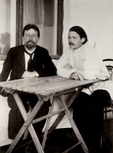 Sredin, Leonid Valentinovič - Anton Pavlovič Čechov und Maksim Gor'kij. Jalta (Zeno Fotografie) photo