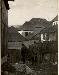 Sr. Exzellenz G.d.J von Kövess bei einem Spaziergange. Aufgenommen, am 25. Jänner 1916. (BildID 15532402)