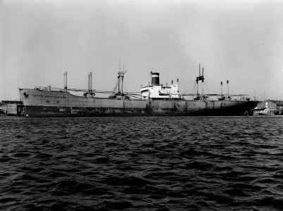 SS Empire State Mariner in harbour c1954