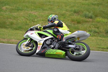 Circuit race motorcycle photo
