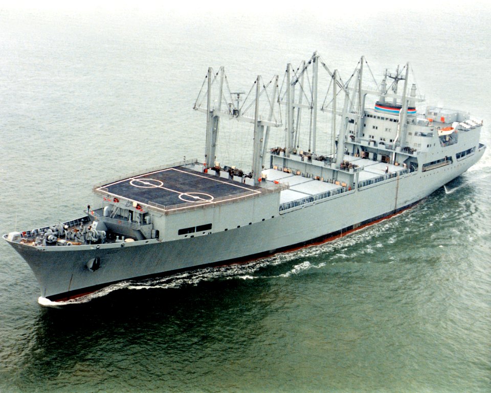 SS Wright (T-AVB-3) underway at sea on 26 January 2007