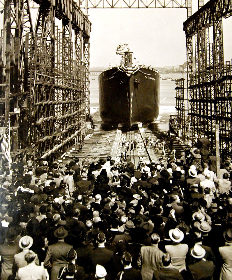 SS Patrick Henry launching on Liberty Fleet Day, 27 September 1941 (26580977380)