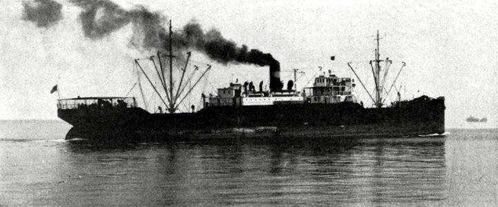 SS Collingworth underway in the Atlantic Ocean, in August 1934