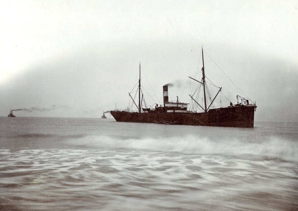 SS RAN strandet den 6. oktober 1907 på Aggertange ved Aggerby