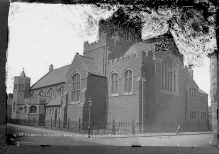 St Albans Cardiff - East End view with Sacristies. (4641270)