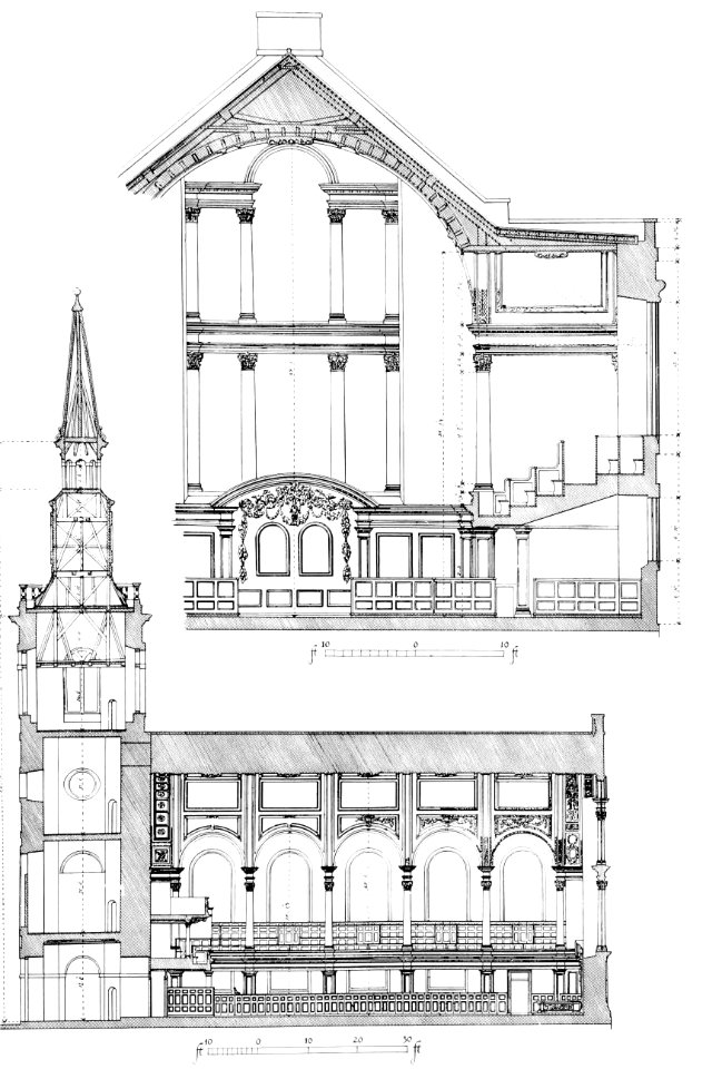 St James's Cross section
