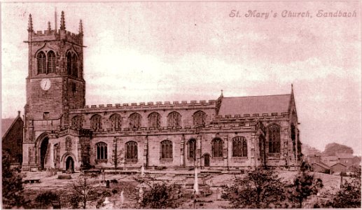St Mary's Church Sandbach c.1900