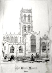 St George's Parish Church Doncaster - drawing photo