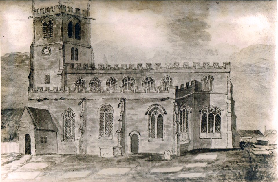 St Mary's Church Sandbach c.1800