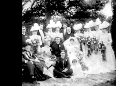 St Vincent Beechey at the wedding of his granddaughter on 27th July 1898