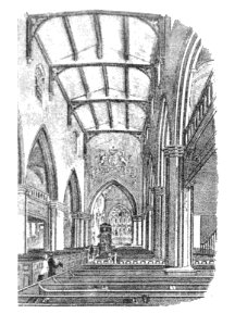 St Mary's Chesham interior pre-1869 photo