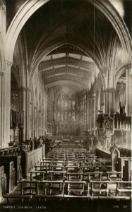St Peter Leeds interior postcard
