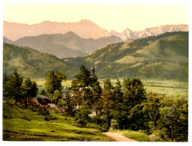 St. Anton with Wettersteingebirge, Upper Bavaria, Germany-LCCN2002696294