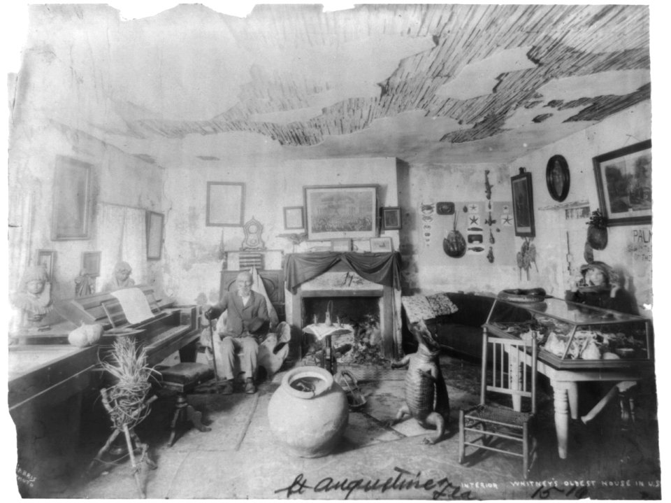 St. Augustine, Florida, interior, Whitney's, oldest house in U.S. LCCN96508990