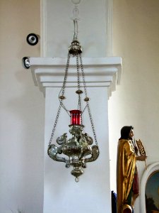 St. Afra in Lachen in Schwaben - Ewiges Licht im Chorraum