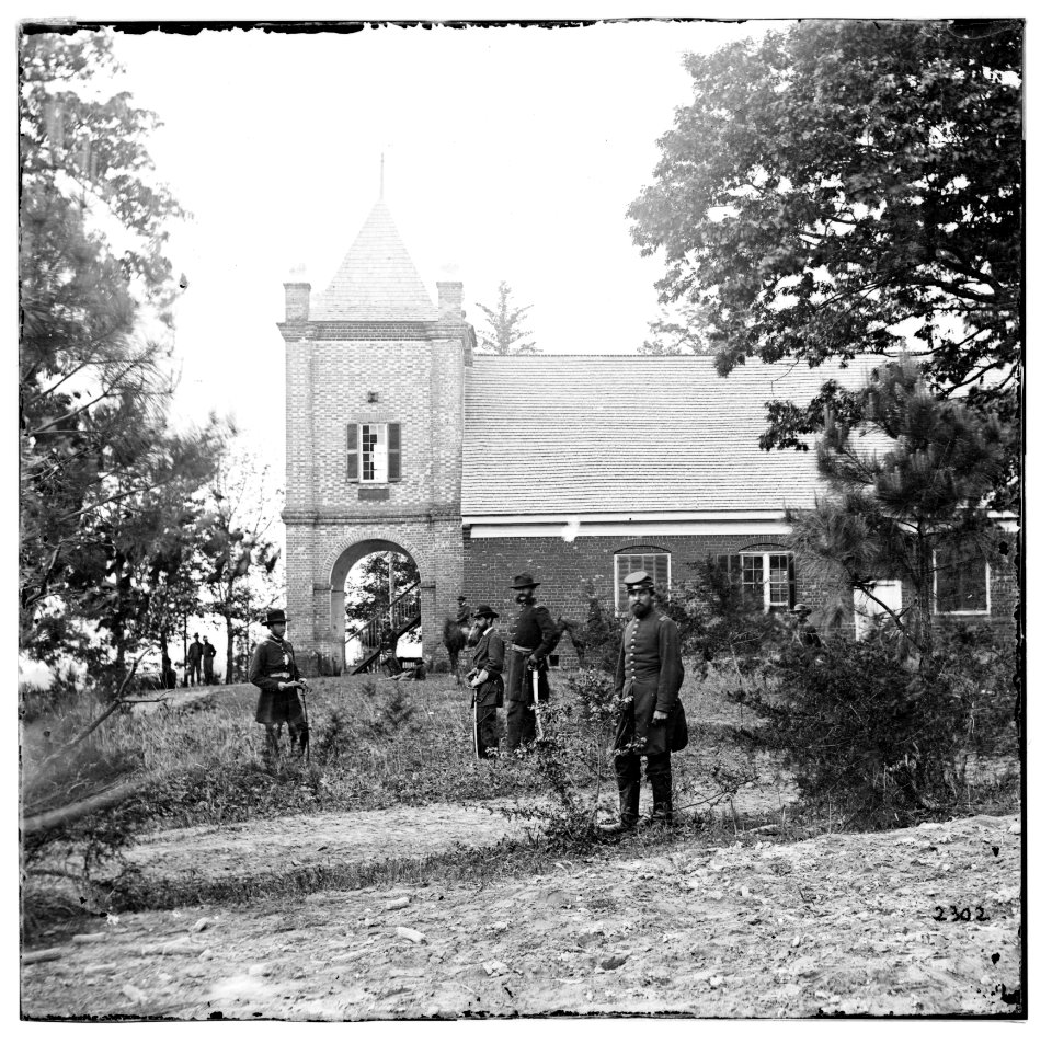 St peter's churchwith federal soldiers