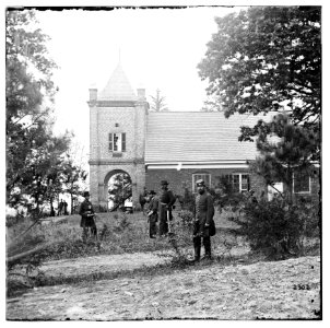 St peter's churchwith federal soldiers