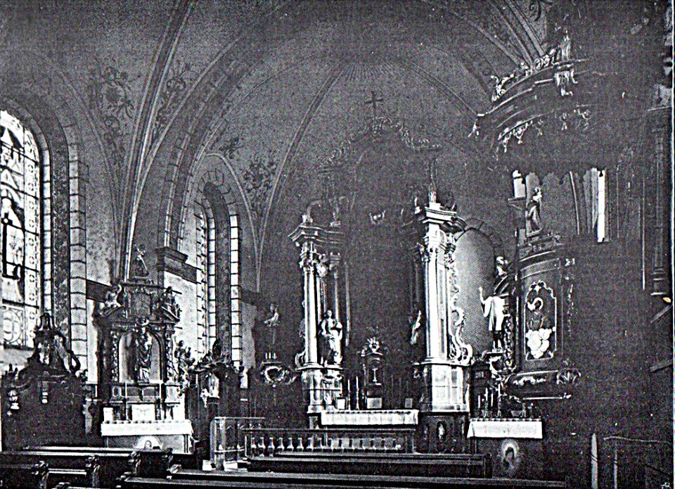 St, Nikolaus Altengeseke, Anischt der der Altäre von Albert Ludorff, vor 1910