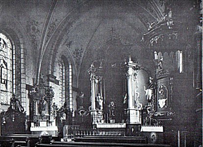 St, Nikolaus Altengeseke, Anischt der der Altäre von Albert Ludorff, vor 1910