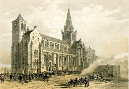 St Mungos Cathedral Glasgow by TA Picken after Roberts