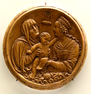 St. Anne with the Virgin and the Christ Child, by Hans Schwartz, Augsburg, c. 1516, linden wood - Bode-Museum - DSC03292 photo