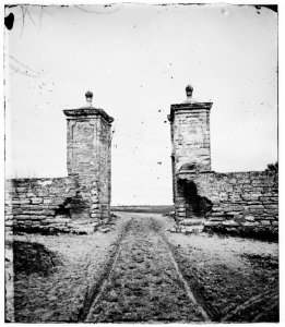 St. Augustine, Florida. Entrance gate LOC cwpb.03332
