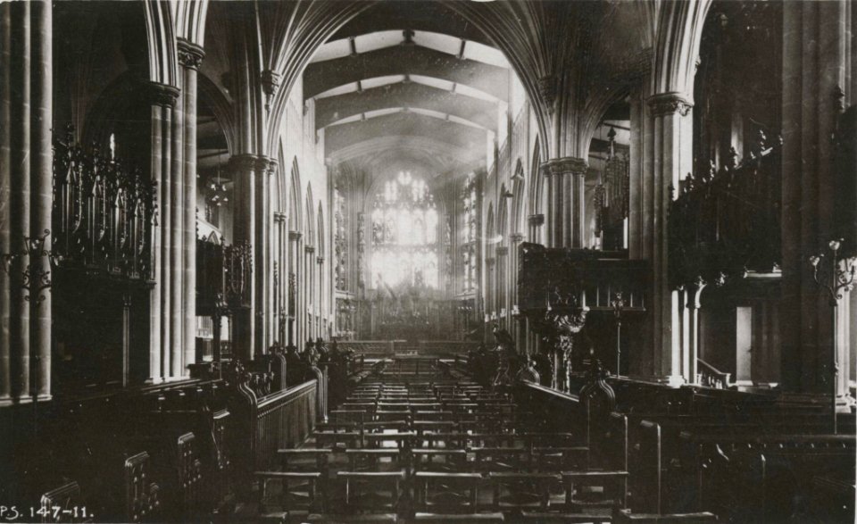 St Peter Leeds, old postcard (1)