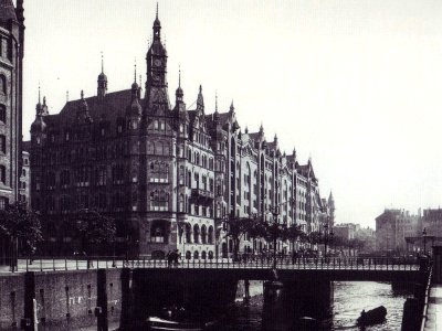 St. Annenbrücke Kontorhaus Hamburg um 1900 photo