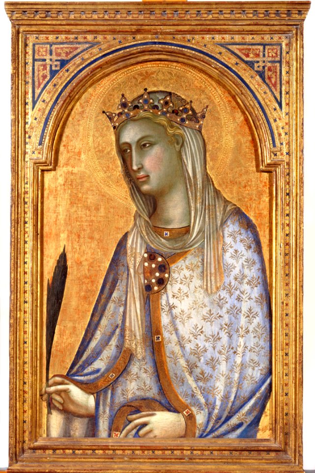 St. Catherine of Alexandria by Niccolò di Segna, tempera on panel, c. 1340, High Museum of Art
