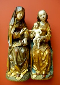 St. Anne with the Virgin and the Christ Child, by the Meister der von Carbenschen, c. 1520, oak - Bode-Museum - DSC03172 photo