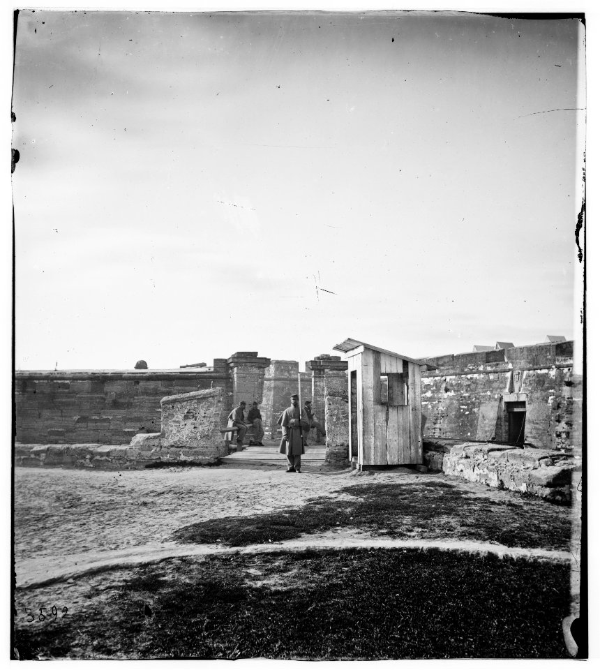 St. Augustine, Florida. Gate. Fort Marion LOC cwpb.03325