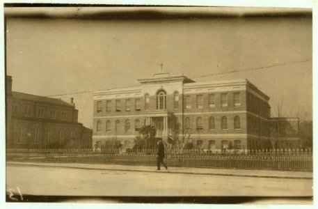 St. Joseph's Academy. The assistant to the Father in charge told me that none of the cannery children attended the academy, although he admitted that most of them were Catholics. LOC nclc.01044