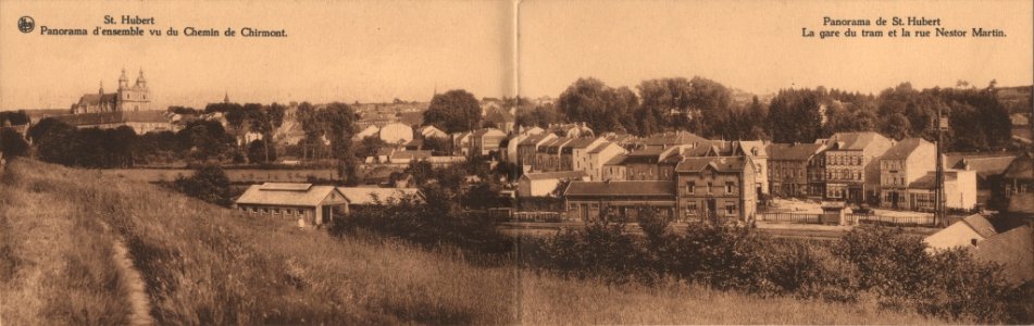 St. Hubert Panorama d'ensemble vu du Chemin de Chirmont