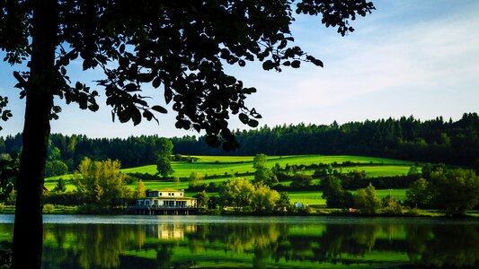 At the lake nature landscape
