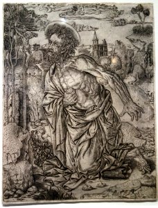 St. Jerome in Penitence, Florentine School, engraving - National Museum of Western Art, Tokyo - DSC08238 photo