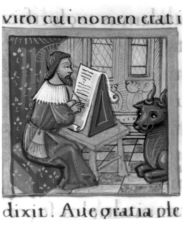 St. Luke writing the Gospel LCCN2002723309