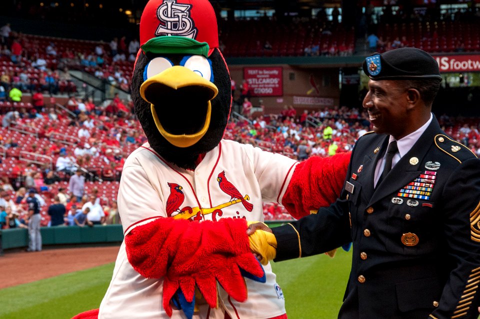 St. Louis Cardinals annual Military Appreciation Day pre-game 150926-N-II118-036