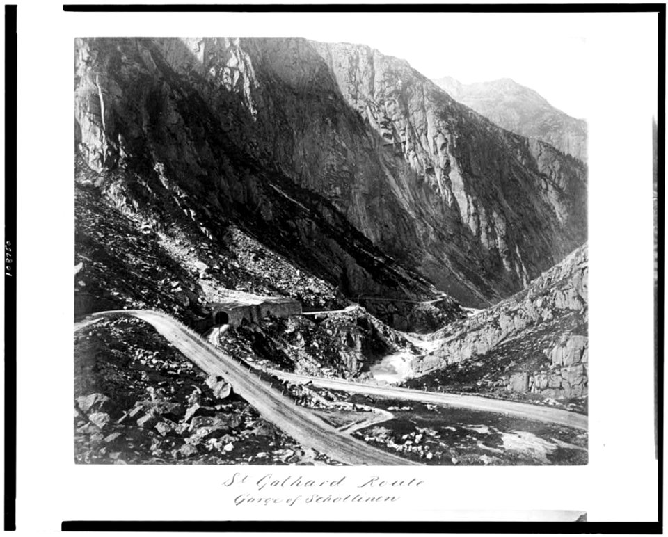 St. Gothard route. Gorge of Schöllinen LCCN94514095