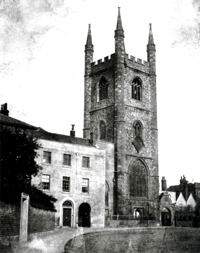 St. Laurence's Church, Reading, c. 1845