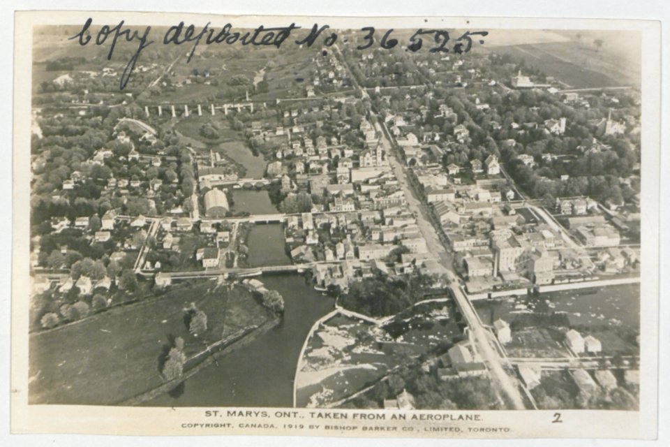 St. Mary's Ontario from the Air (HS85-10-36525) original