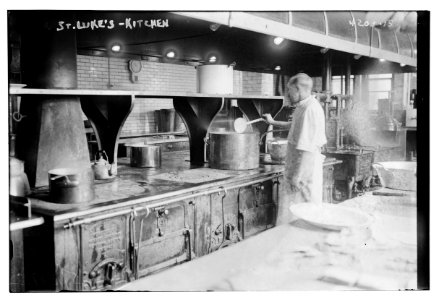 St. Luke's - kitchen (man cooking) LCCN2014704525