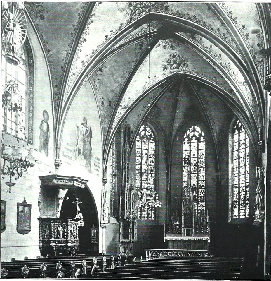 St. Martin Benninghausen Blick auf den Altarraum, 1911