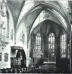 St. Martin Benninghausen Blick auf den Altarraum, 1911