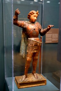 St. Michael, School of the Veneto, Italy, c. 1450, polychromed wood - University of Arizona Museum of Art - University of Arizona - Tucson, AZ - DSC08240 photo