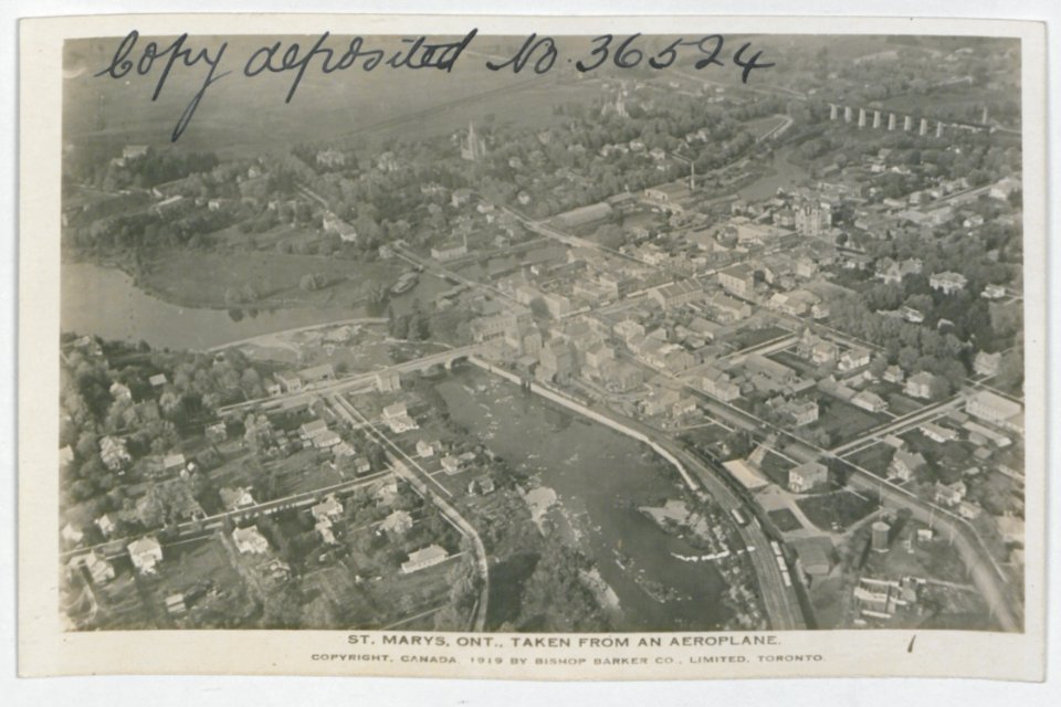 St. Mary's Ontario from the Air (HS85-10-36524) original