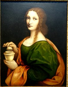 St. Mary Magdalene, by Giampietrino, 1521, oil on wood - Portland Art Museum - Portland, Oregon - DSC09042
