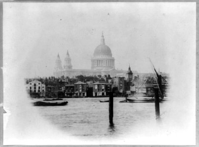 St. Paul's Cathedral in London, England, viewed from across the river LCCN2002717967