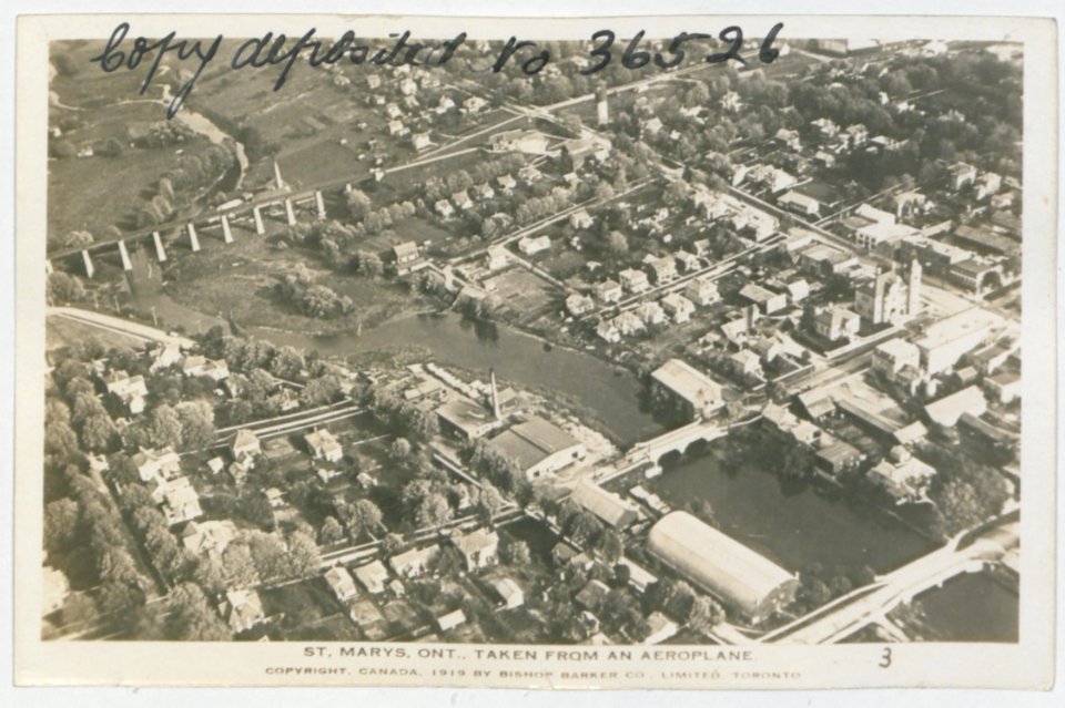 St. Mary's Ontario from the Air (HS85-10-36526) original