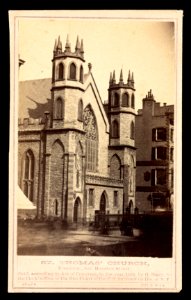 St. Thomas Church, Broadway, Cor. Houston Street - Stacy 691 B'way. LCCN2016653271